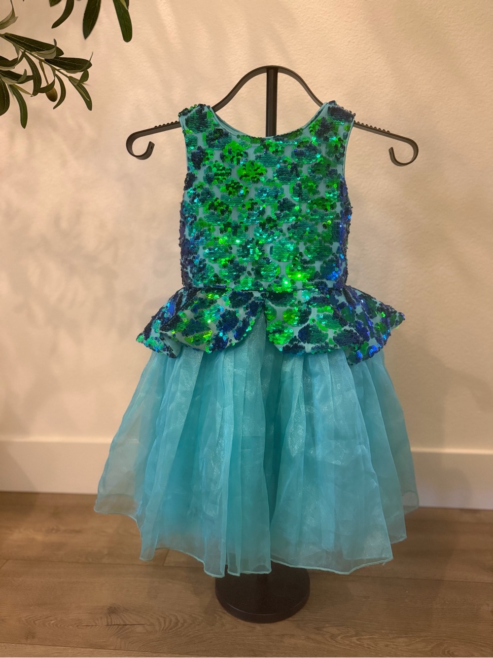Disney Princess Ariel Sequin Tulle Dress